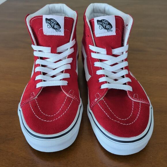 Vans Sk8-Hi Shoe Racing Red/True White M6 W7.5 - Picture 6 of 7